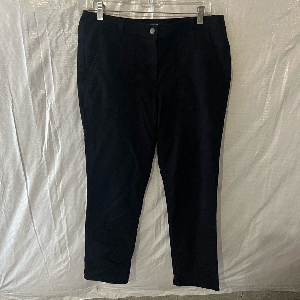 Eileen Fisher Black Cotton Pants Size 10 US
